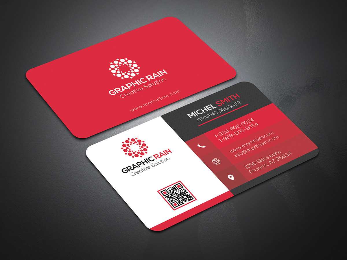 Psd Business Card Template On Behance Intended For Photoshop Business Card Template With Bleed