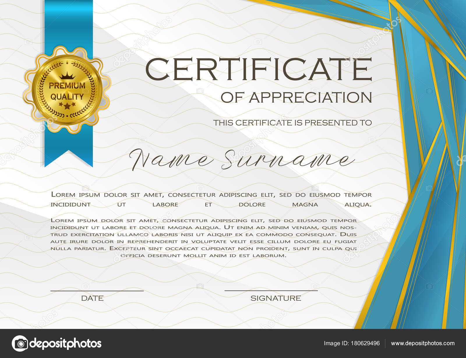 Qualification Certificate Appreciation Design Elegant Luxury Intended For Qualification Certificate Template