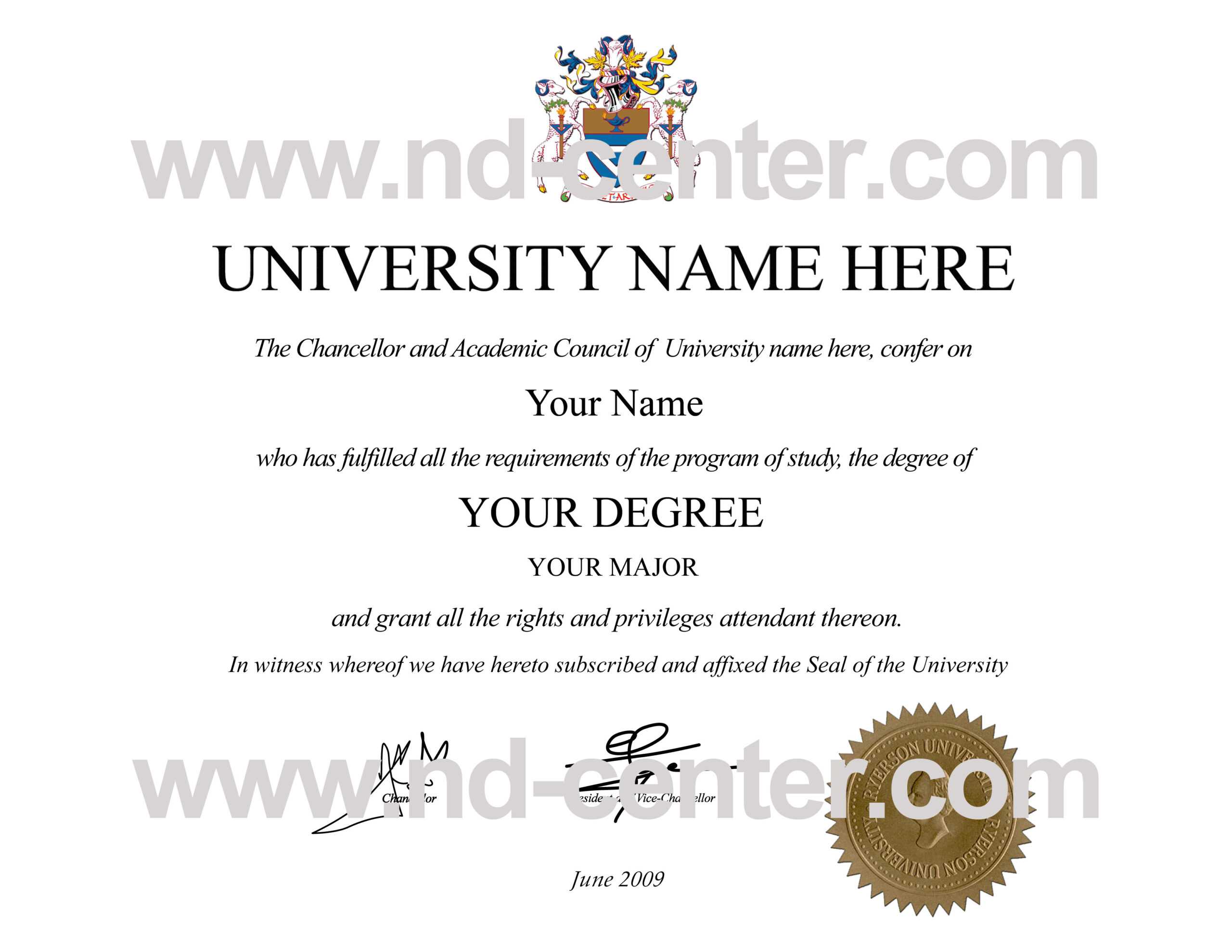 Quality Fake Diploma Samples With Regard To Masters Degree Certificate Template