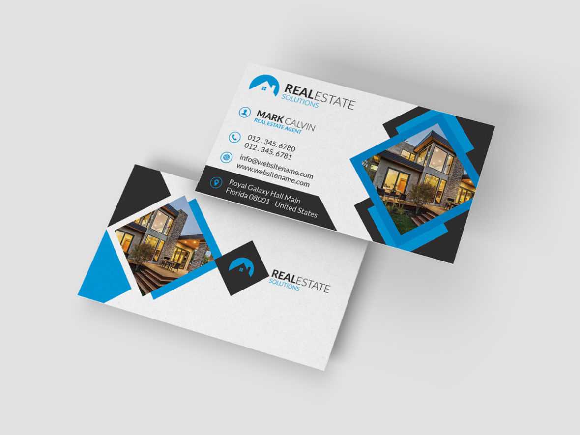 Real Estate Business Card 37 – Graphic Pick With Regard To Real Estate Agent Business Card Template