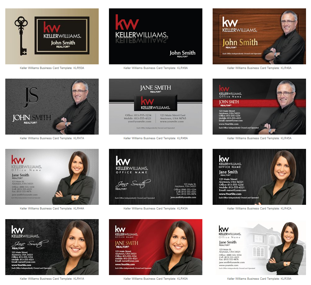 Real Estate Business Cards | The Best Of – Real Estate In Keller Williams Business Card Templates