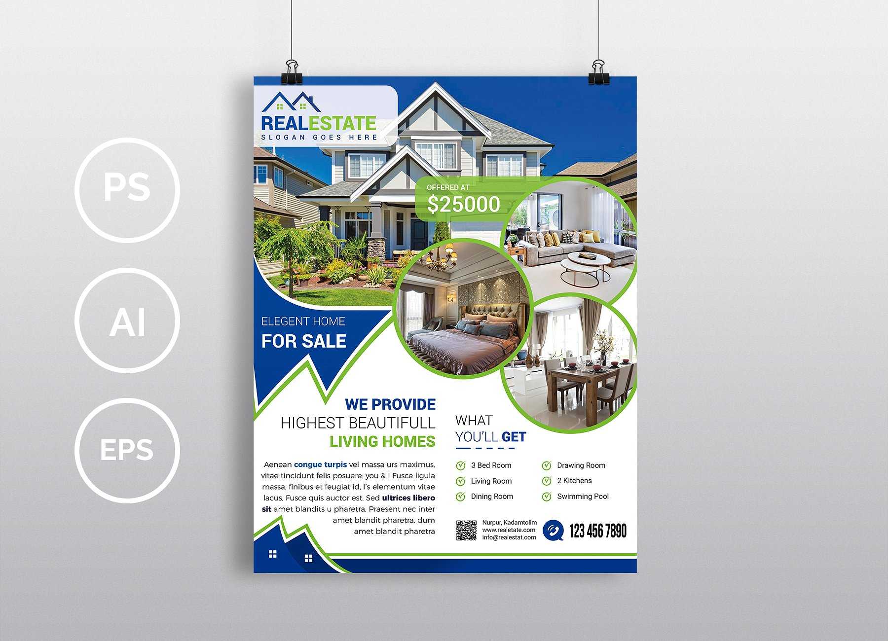 Real Estate – Psd Photoshop Flyer Template – Free Psd Flyer Regarding Real Estate Brochure Templates Psd Free Download