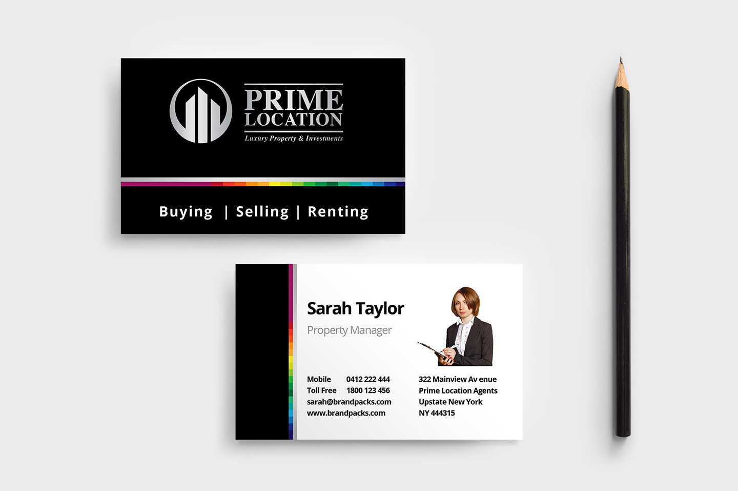 Realtor Business Card Template In Psd, Ai & Vector Inside Real Estate Agent Business Card Template