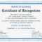 Recognition Certificate – Zohre.horizonconsulting.co In Template For Recognition Certificate
