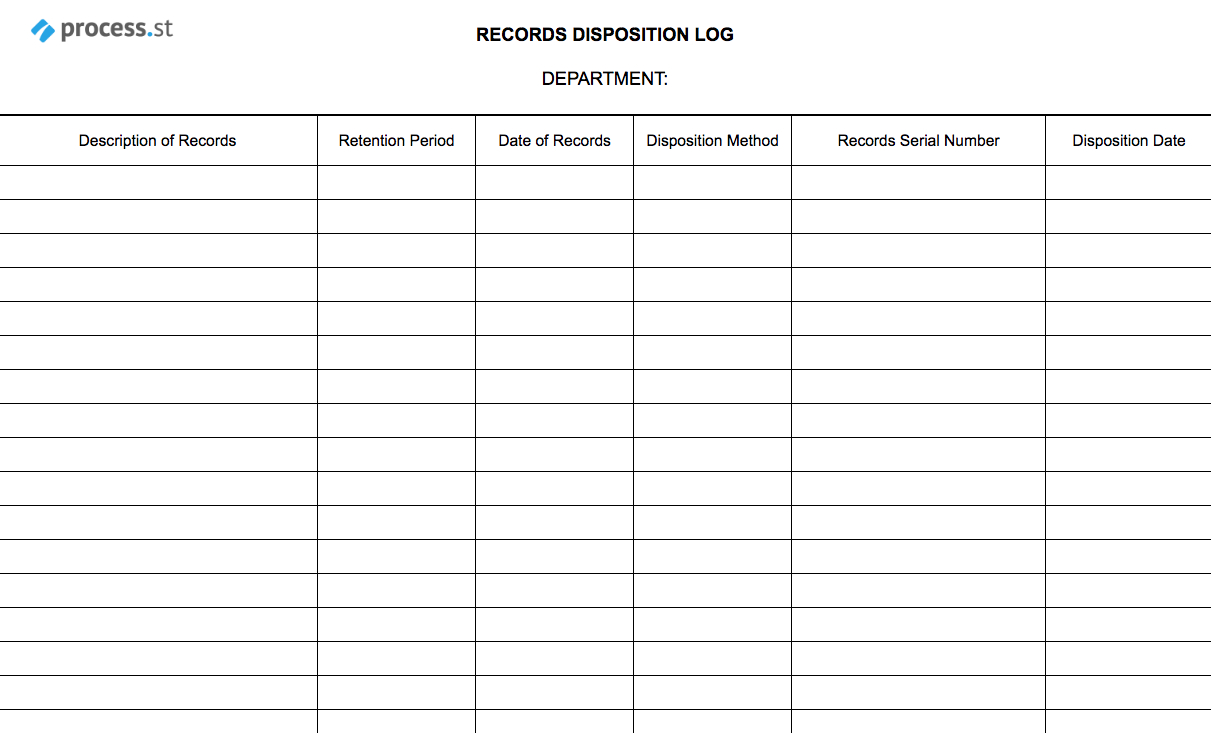 Records Disposal Checklist | Process Street For Certificate Of Disposal Template