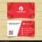 Red Geometric Business Card Template Inside Calling Card Free Template