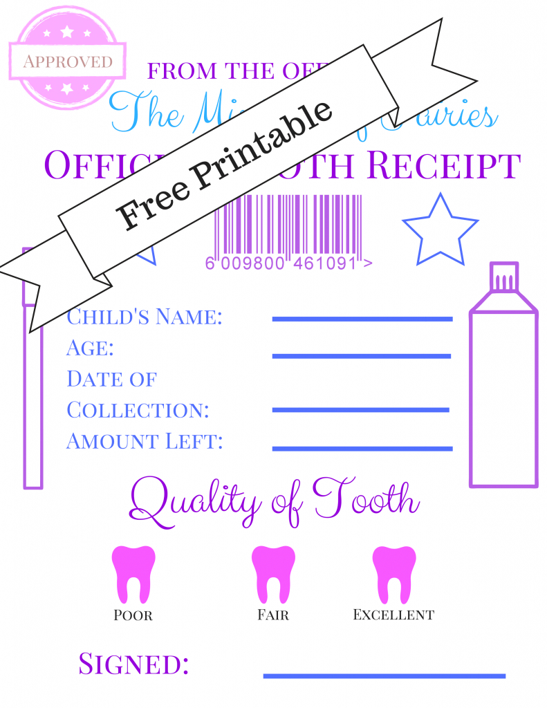 Refreshing Tooth Fairy Printable Letter | Dora's Website With Tooth Fairy Certificate Template Free