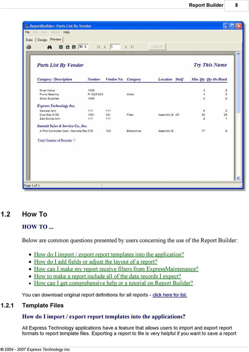 Report Builder User's Guide – Pdf Free Download For Report Builder Templates