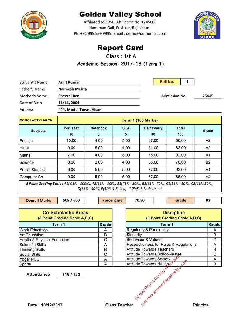 Report Card Format – Zohre.horizonconsulting.co Inside Soccer Report Card Template