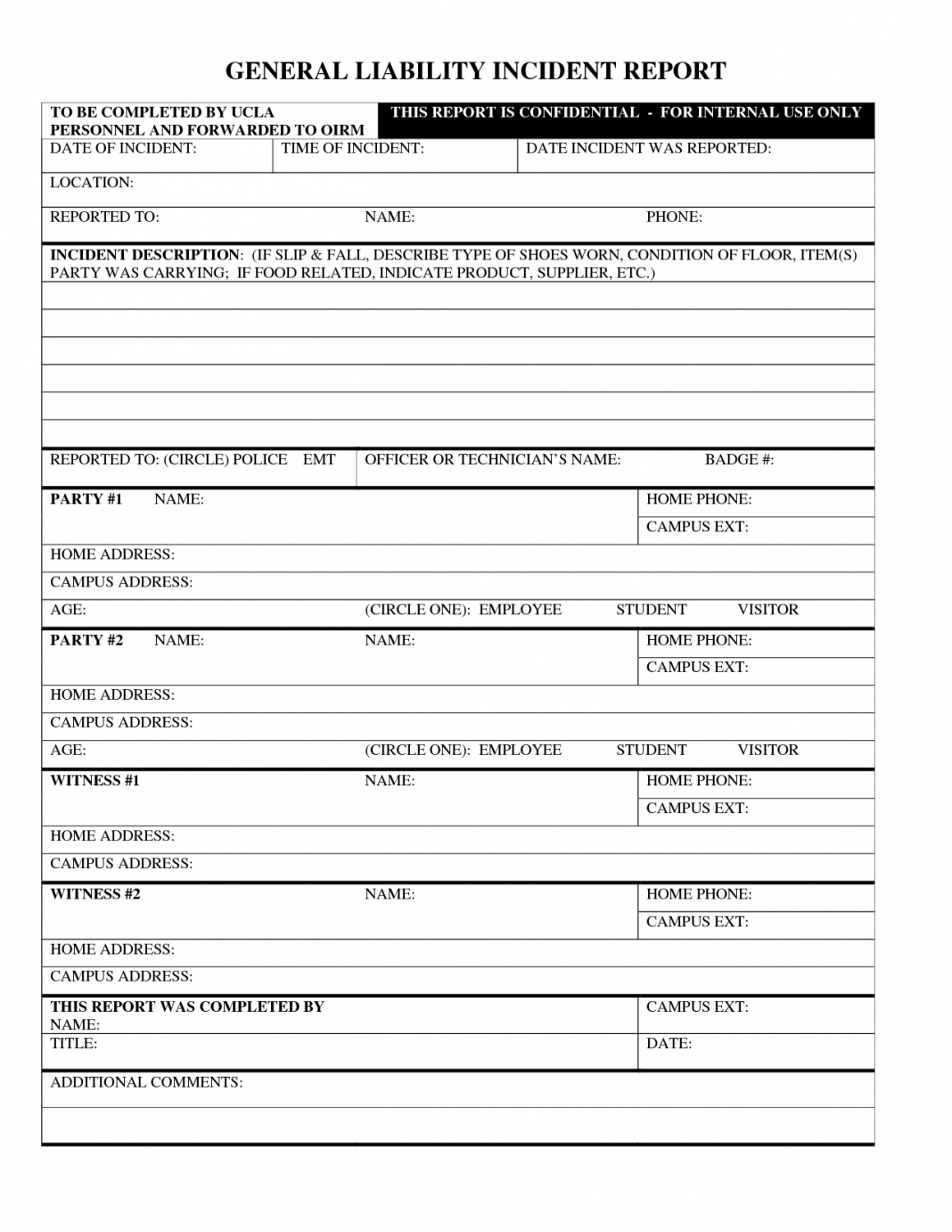 Report Examples Insurance Incident Template Travelers Form With Regard To Insurance Incident Report Template