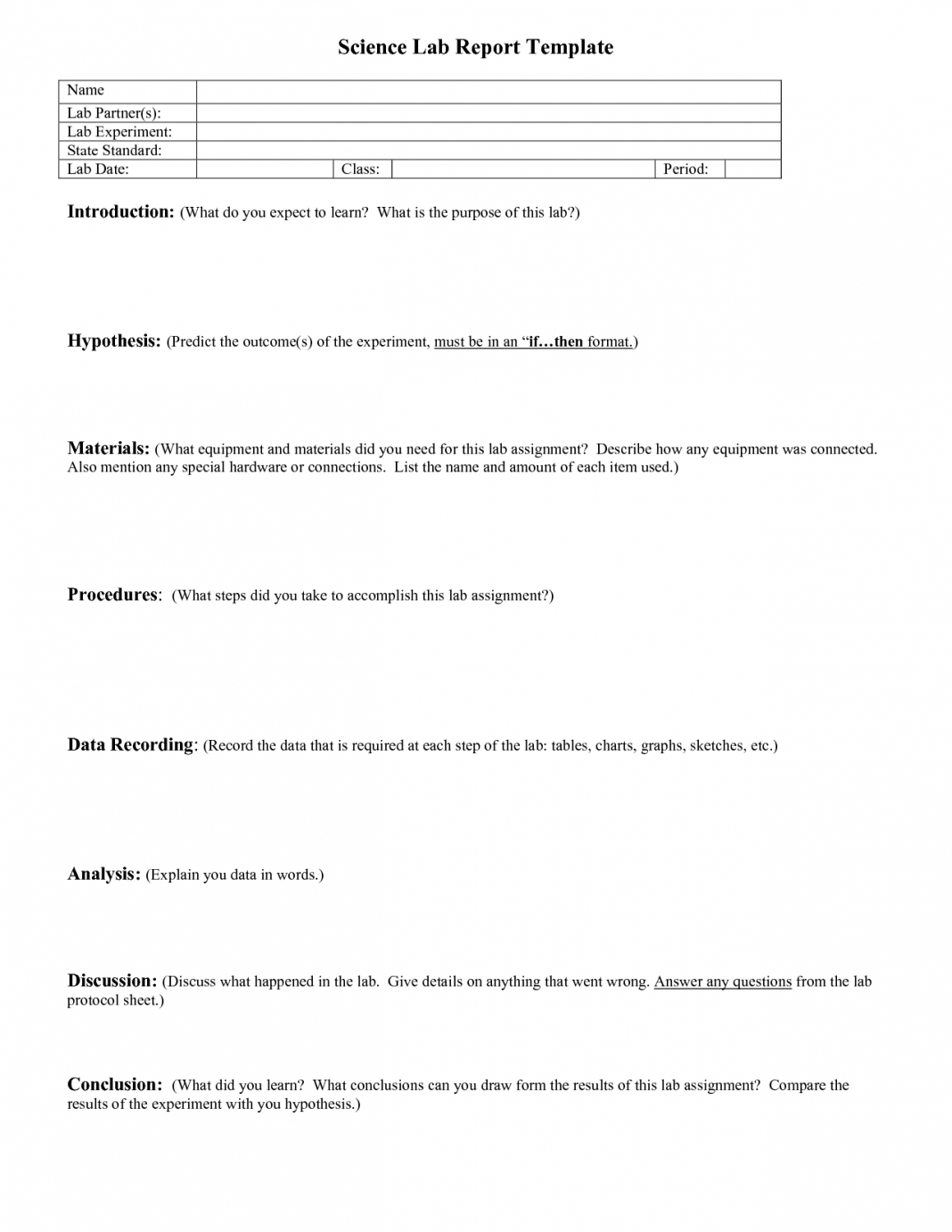 Report Examples Lab Template Qmhhcrvg Science Middle School With Regard To Lab Report Template Middle School
