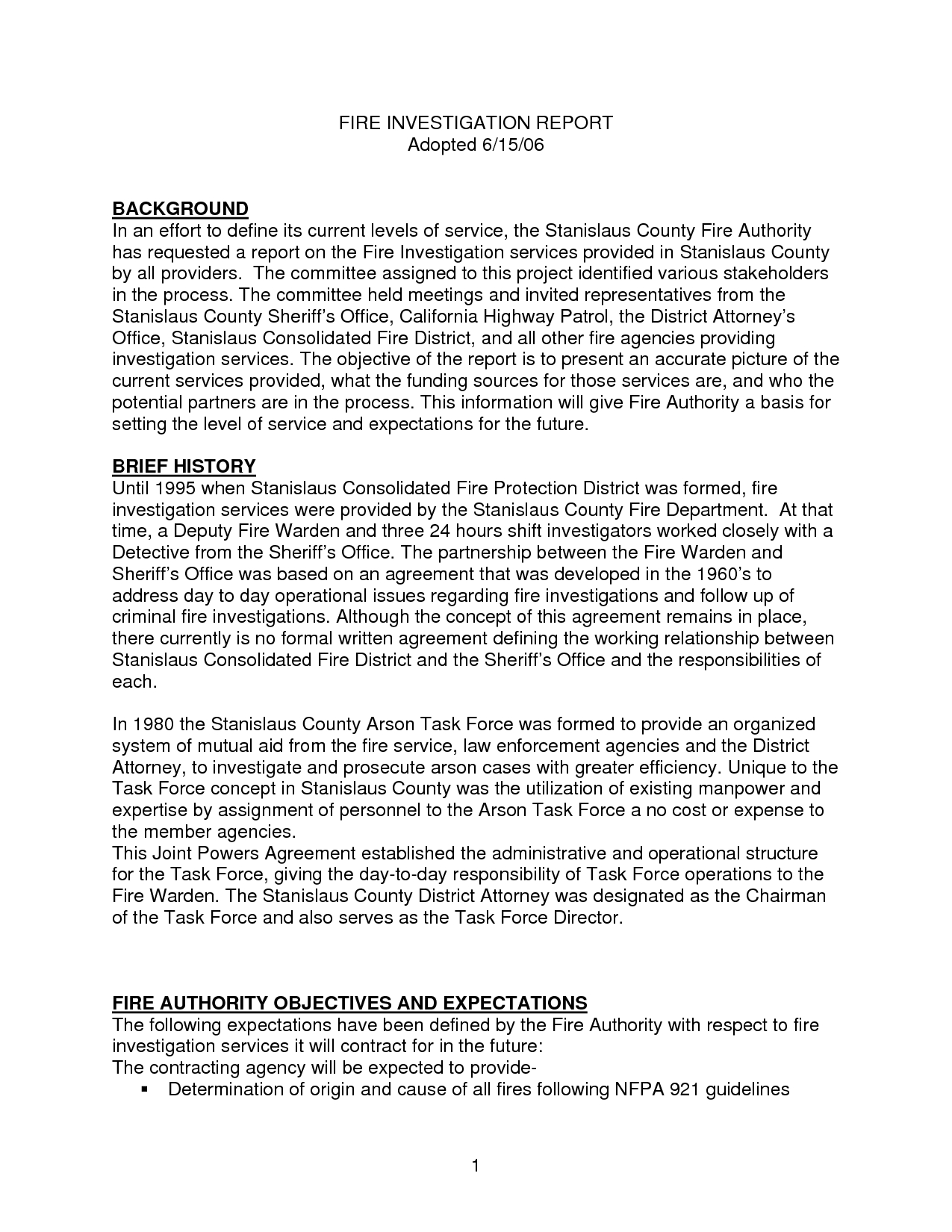 Report Examples N Sample Template 289863 Best Photos Of Throughout Sample Fire Investigation Report Template