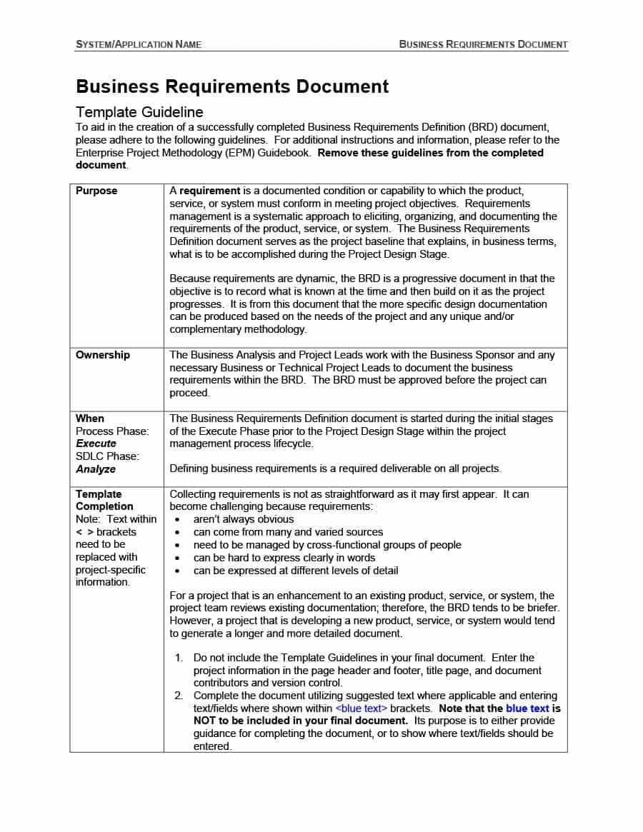 Requirements Document Example – Mahre.horizonconsulting.co With Regard To Product Requirements Document Template Word