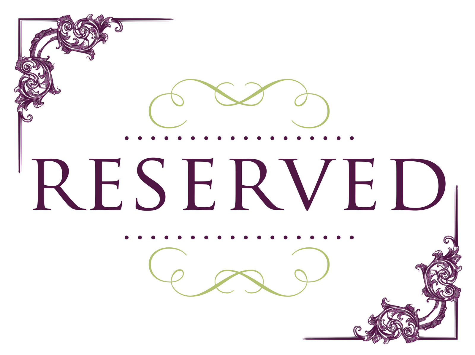 Reserved Card Template ] – Reserved Table Signs Printable With Table Reservation Card Template