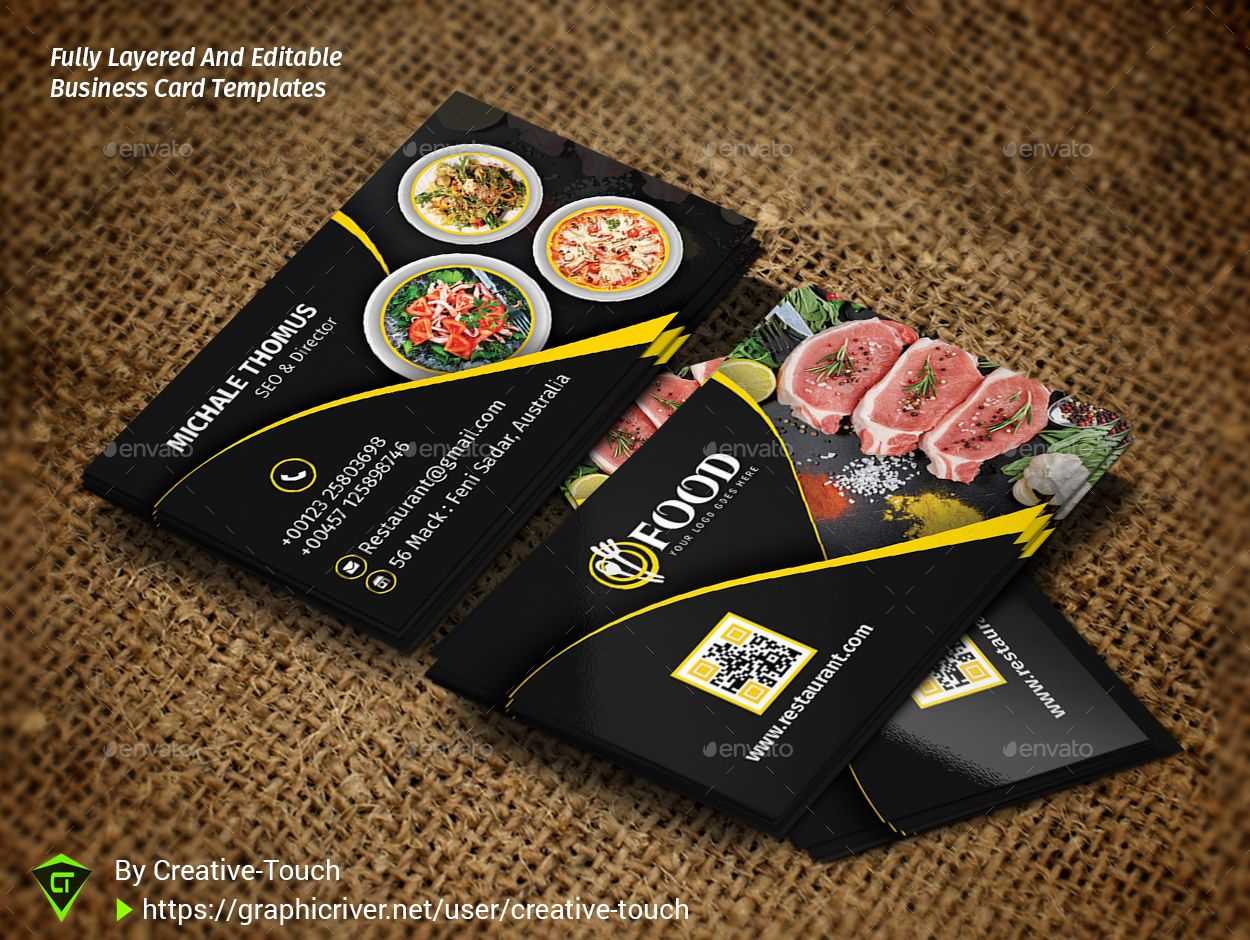 Restaurant Business Cards Templates Free – Zohre For Restaurant Business Cards Templates Free