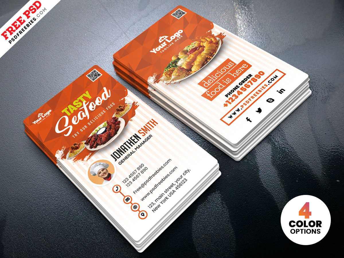 Restaurant Business Cards Templates Free – Zohre Throughout Food Business Cards Templates Free