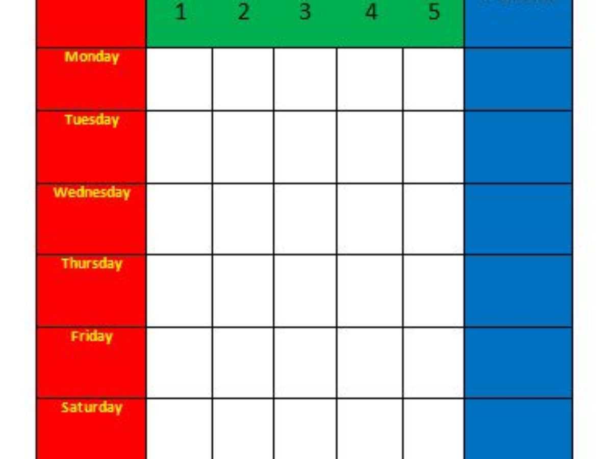 Reward Chart Template | Free Printable Excel & Word Template For Reward Chart Template Word