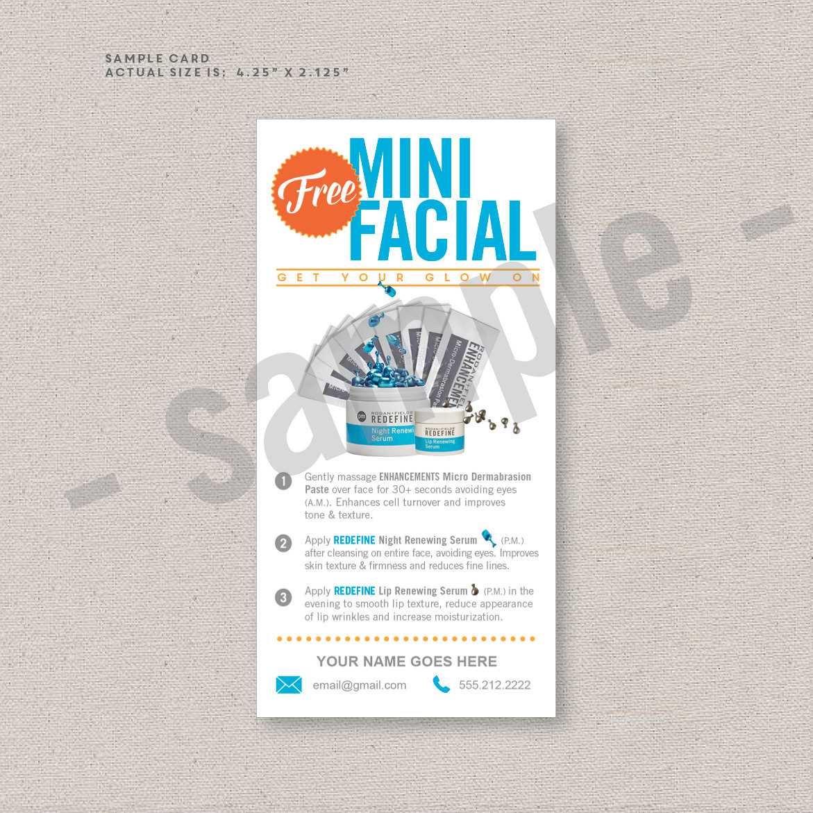 Rodan And Fields Business Card Template ] – Instant Download Within Rodan And Fields Business Card Template