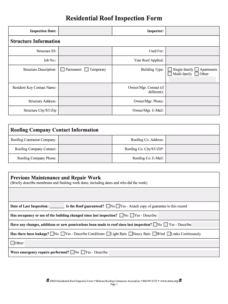 Roof Inspection Report Template – Fill Online, Printable Inside Roof Inspection Report Template