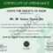 Sample Certificates – Lean Six Sigma India In Green Belt Certificate Template