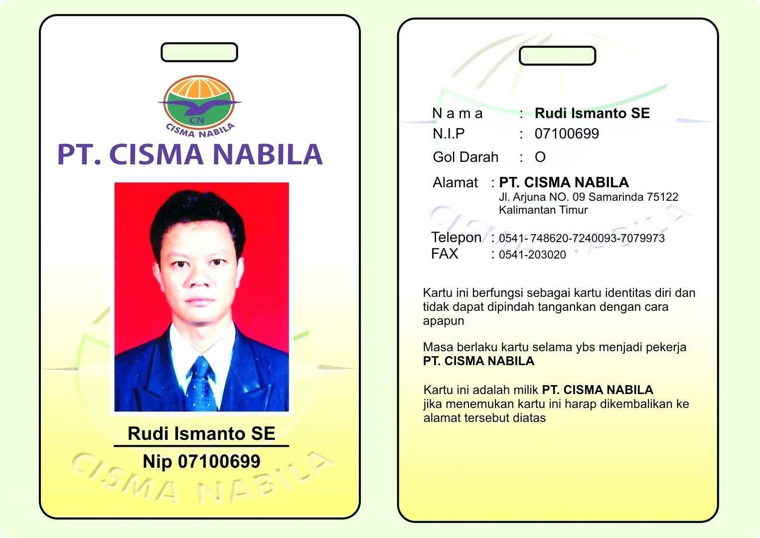 Sample Of Company Id – Zohre.horizonconsulting.co Pertaining To Id Badge Template Word