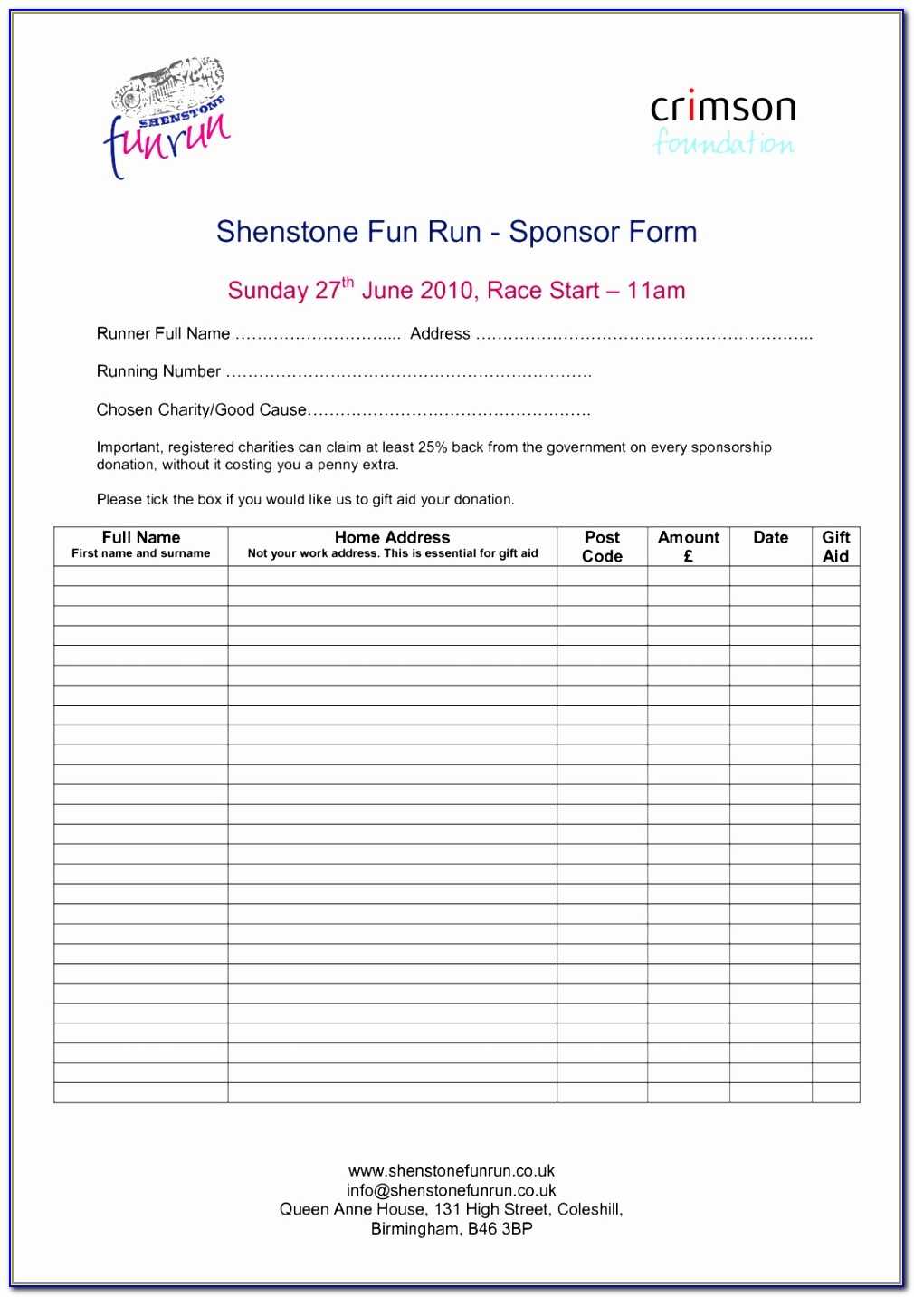 Sample Sponsorship Form Informatics Pharmacist Sample Resume Intended For Blank Sponsor Form Template Free