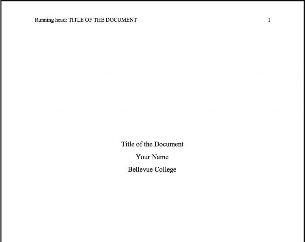 Sample Title Page In Apa Format - Zohre.horizonconsulting.co With Regard To Apa Format Template Word 2013