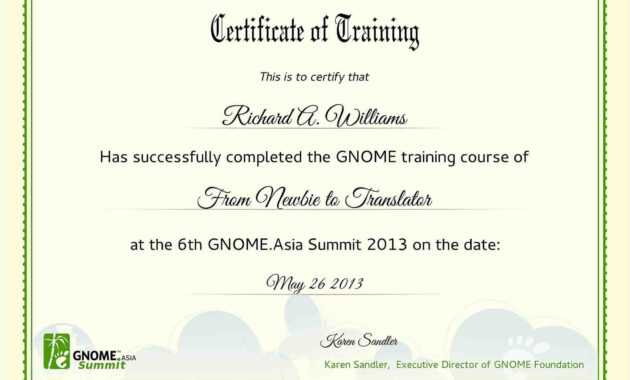 Sample Training Certificate Format - Mahre.horizonconsulting.co inside Training Certificate Template Word Format