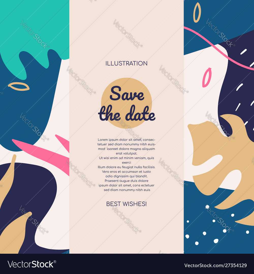 Save Date Colorful Flat Banner Template For Save The Date Banner Template