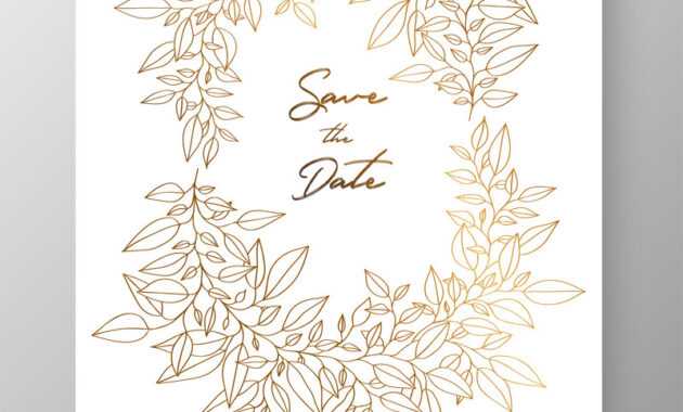 Save The Date Card Wedding Invitation Template in Save The Date Cards Templates