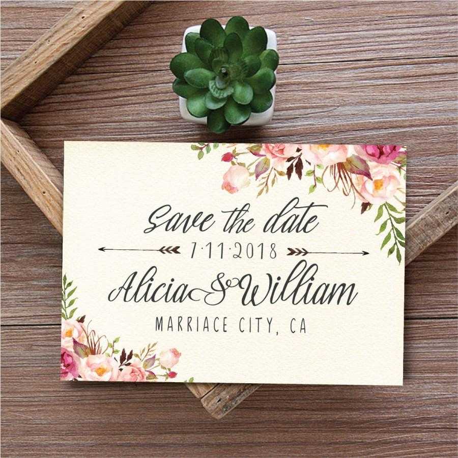 Save The Date Template, Printable Save The Date Card, Boho Pertaining To Save The Date Cards Templates