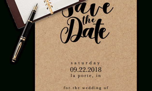 Save The Date Templates For Word [100% Free Download] pertaining to Save The Date Templates Word