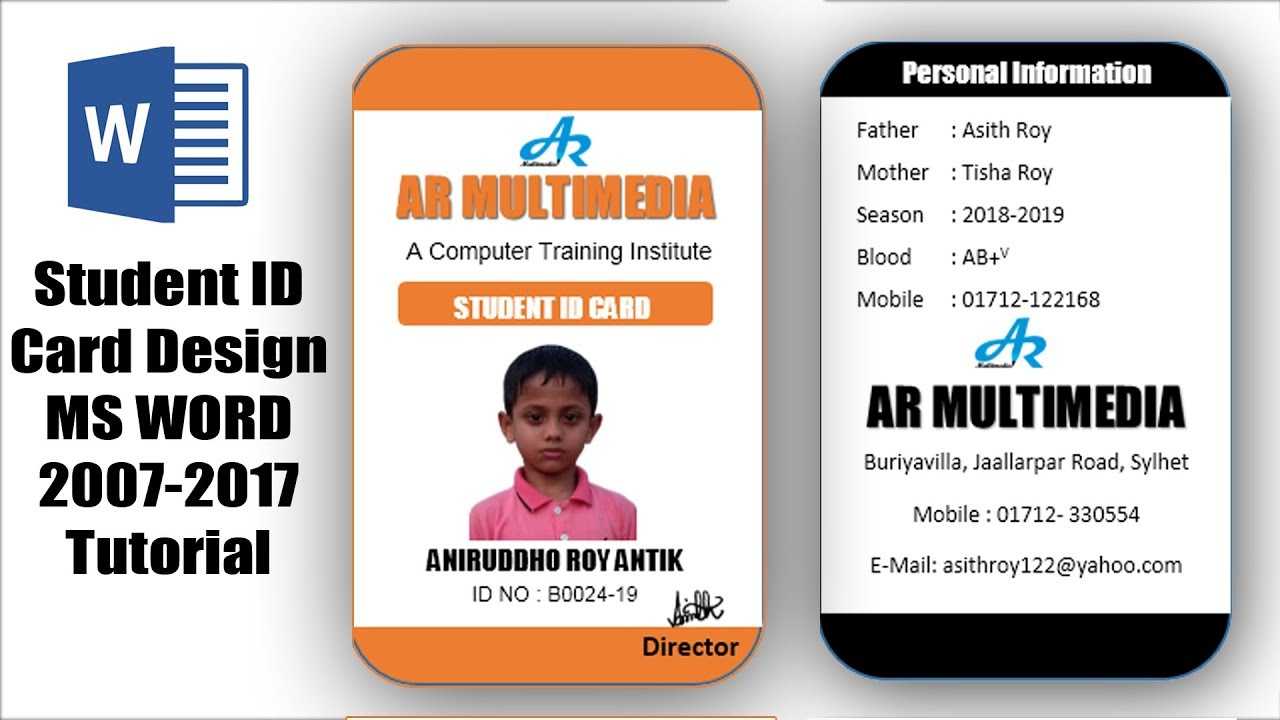 School Identification Card Template – Zohre.horizonconsulting.co Pertaining To College Id Card Template Psd