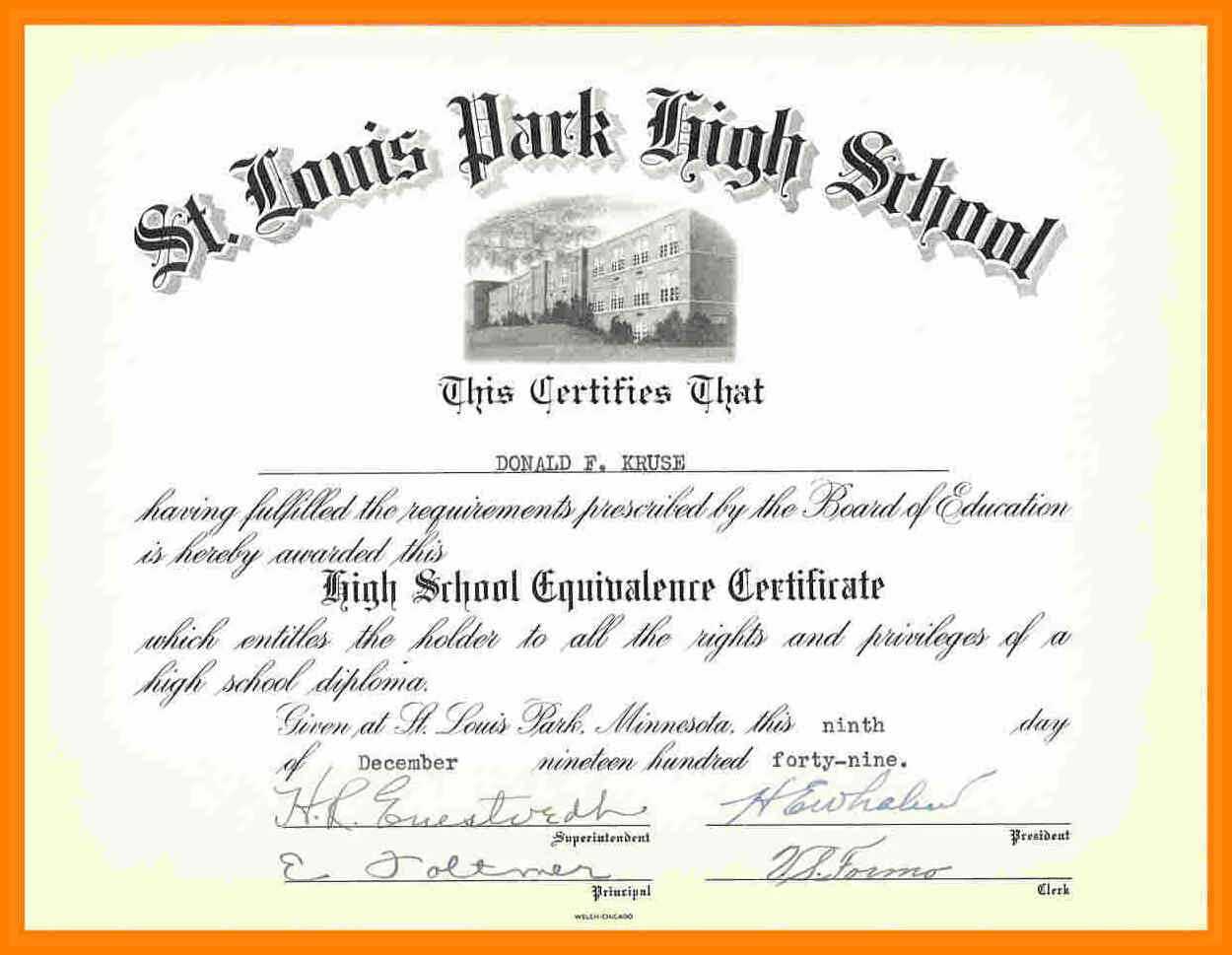 School Leaving Certificate Template – Mahre.horizonconsulting.co In Ged Certificate Template Download