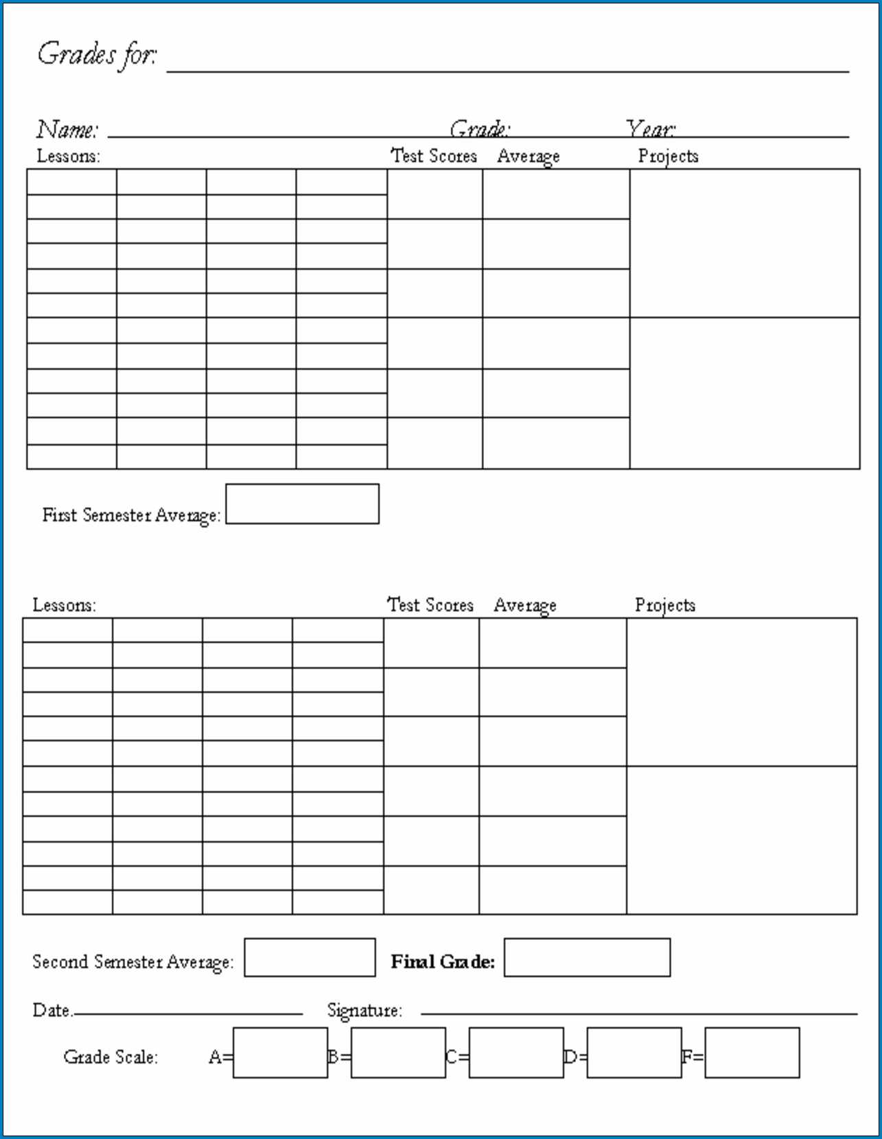 School Report Card Template Templates More High Intended For High School Report Card Template