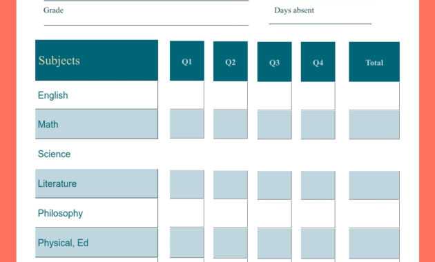 School Report Card Template - Visme with Report Card Format Template