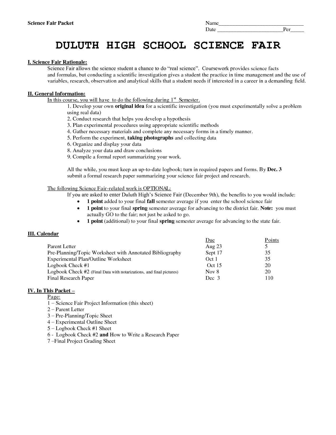 Science Ir Report Example Written Formatting Reports Throughout Ir Report Template