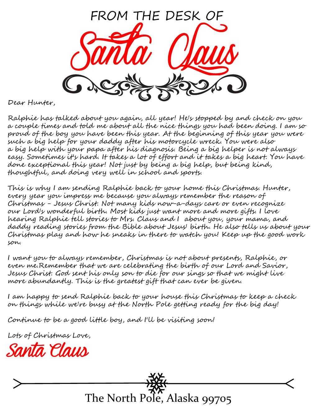 Search Results For Free Letter From Santa Template Free In Santa Letter Template Word