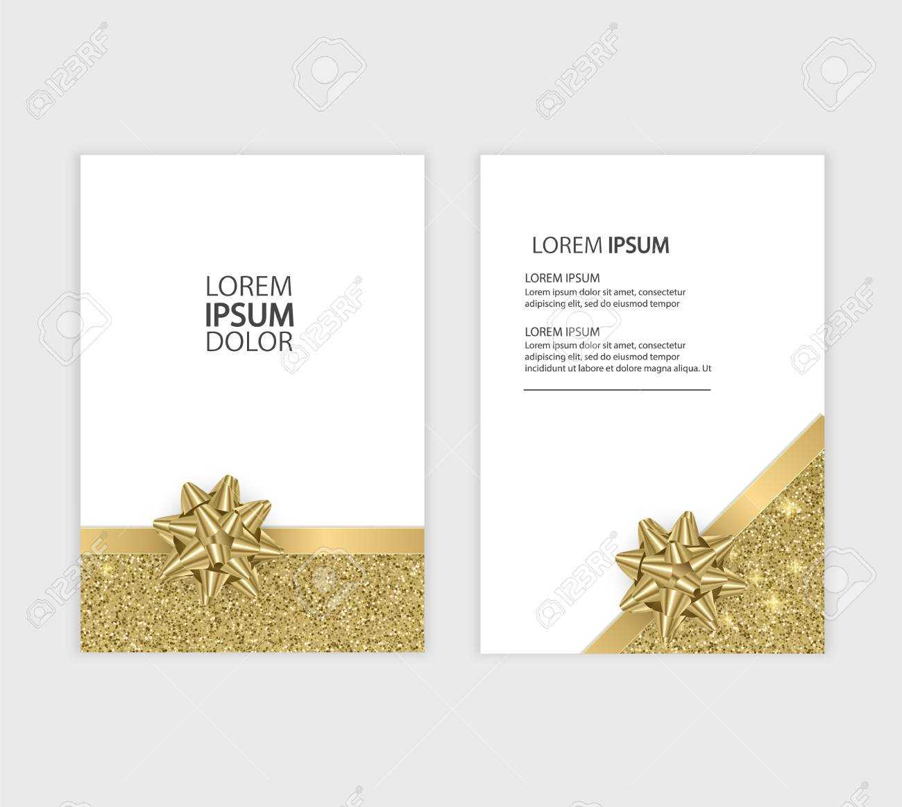 Set Of Gift Voucher Card Template, Advertising Or Sale. Template.. Intended For Advertising Card Template