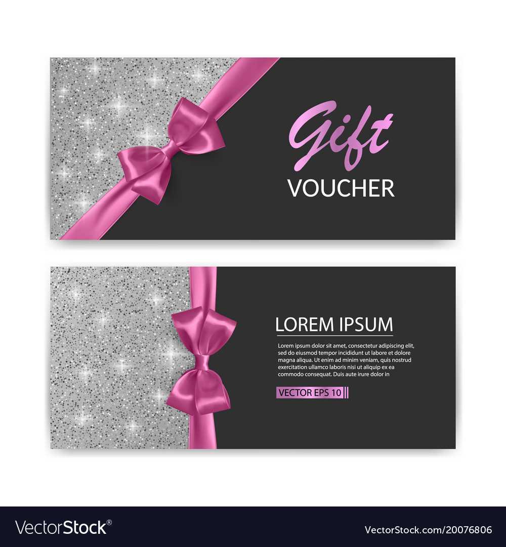 Set Of Gift Voucher Card Template Advertising Or With Regard To Advertising Card Template