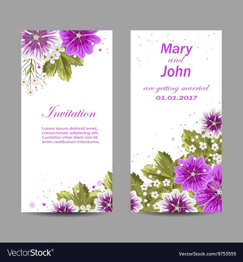 Set Of Wedding Invitation Cards Design For Invitation Cards Templates For Marriage