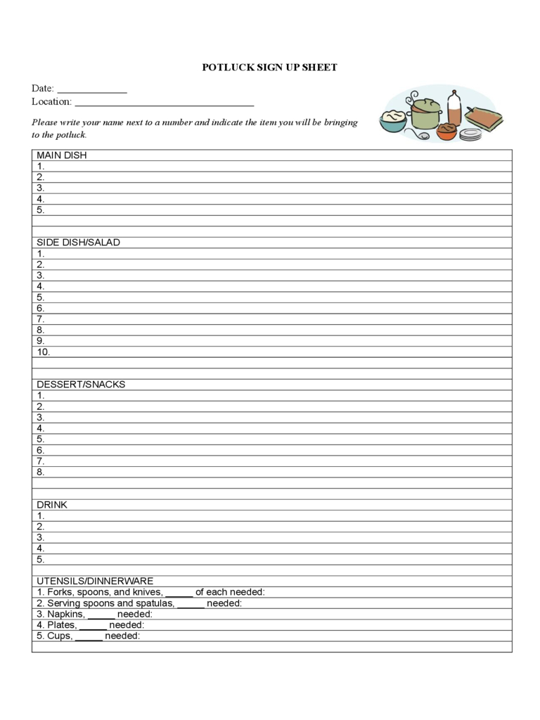 Sign Up Sheet – 4 Free Templates In Pdf, Word, Excel Download With Regard To Free Sign Up Sheet Template Word