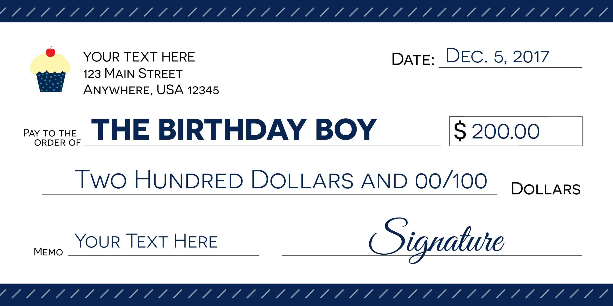 Signage 101 – Giant Check Uses And Templates | Signs Blog For Customizable Blank Check Template