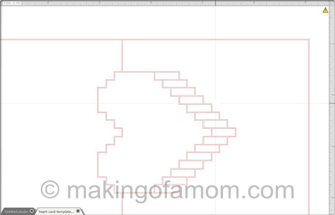 Silhouette Tutorial: Valentine Pixelated Popup Heart Card Pertaining To Pop Out Heart Card Template
