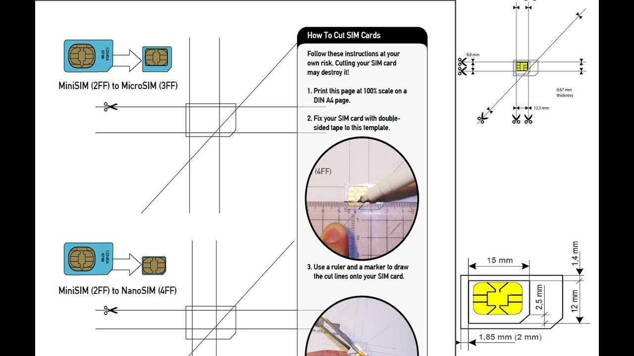 Sim Card Template Nano | Refference Cv Samples For Sim Card Cutter Template