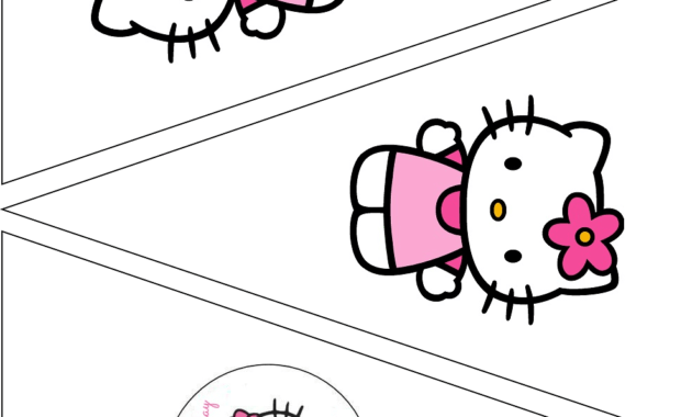 Simple Cute Hello Kitty Free Printable Kit. - Oh My Fiesta throughout Hello Kitty Banner Template