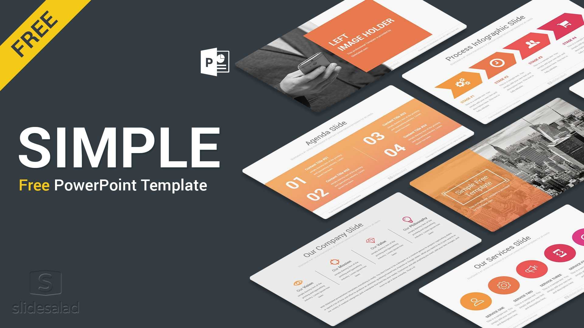 Simple Free Powerpoint Presentation Template – Free Download Throughout Business Card Template Powerpoint Free
