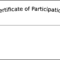 Simple Participation Certificate Template Free Download In Generic Certificate Template