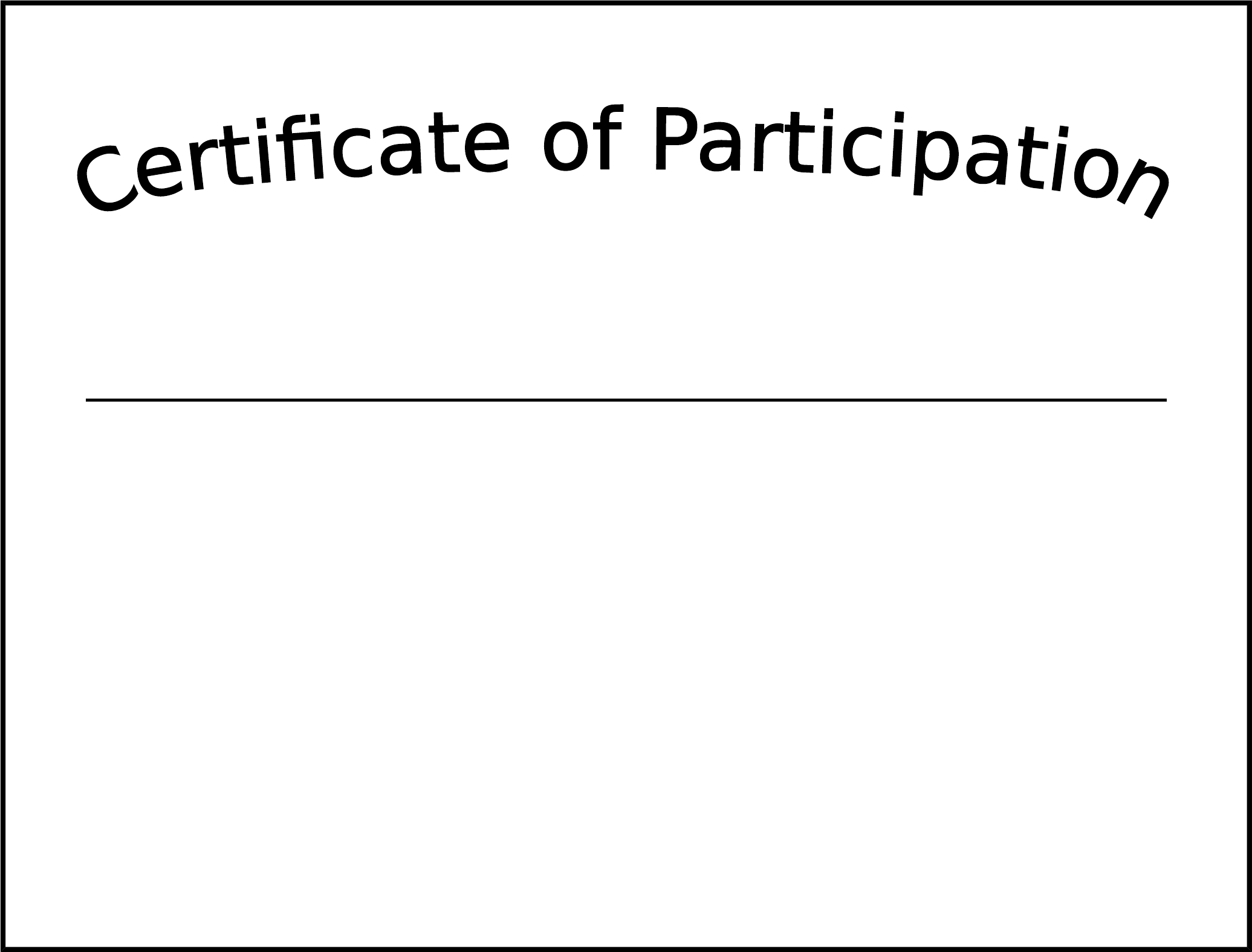 Simple Participation Certificate Template Free Download Intended For Participation Certificate Templates Free Download