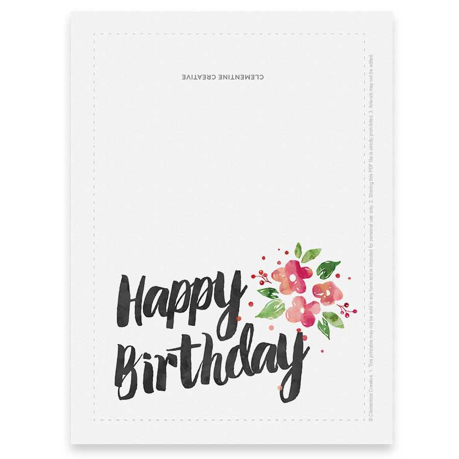 Simple Printable Birthday Cards – Zohre.horizonconsulting.co In Mom Birthday Card Template